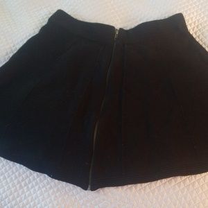 Cynthia Rowley  sweater skirt with silver zipper (